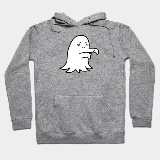 Cute Ghost Need Hug | Playful Ghost Hoodie by Incubuss Fashion